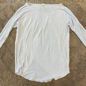 Light blue long underwear shirt